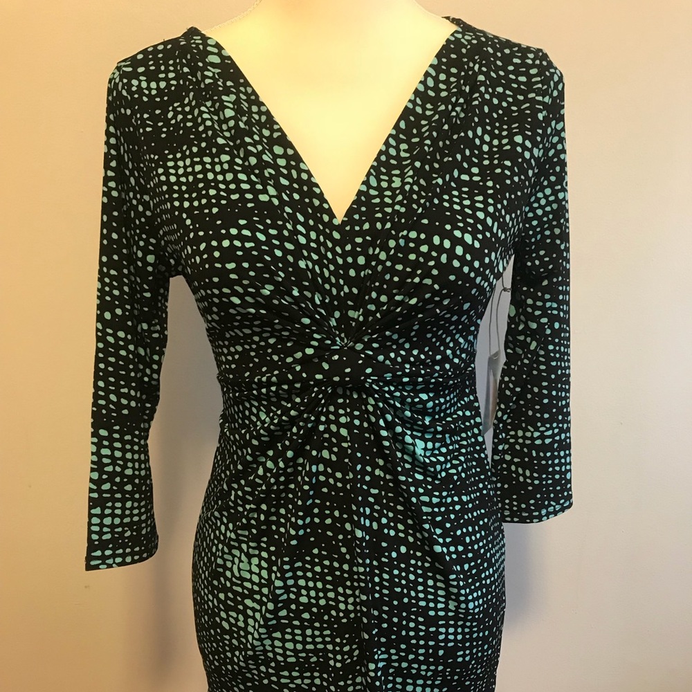 Forever 21 Knot-Front Mini Dress V-neckline